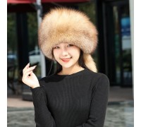 Women's Fox & Mink Fur Hat | Ethnic Mongolian Style